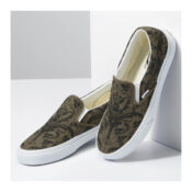 Vans Classic Slip-On Skull Tapestry Grape Leaf True White 2