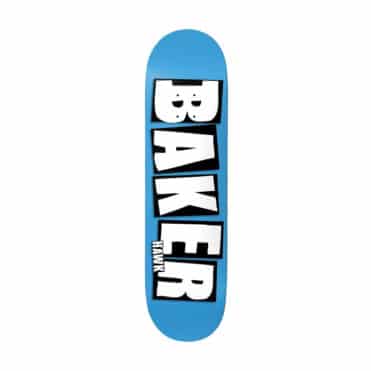 Baker Hawk Brand Name Deck Blue