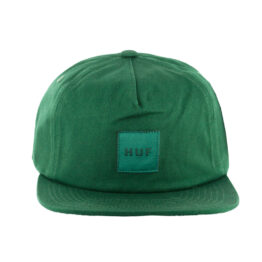 HUF Ess Unstructured Box Snapback Green FRONT