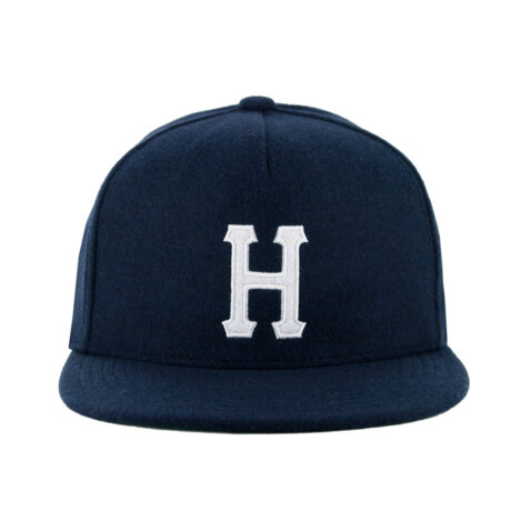HUF Forever Snapback Hat Navy Front
