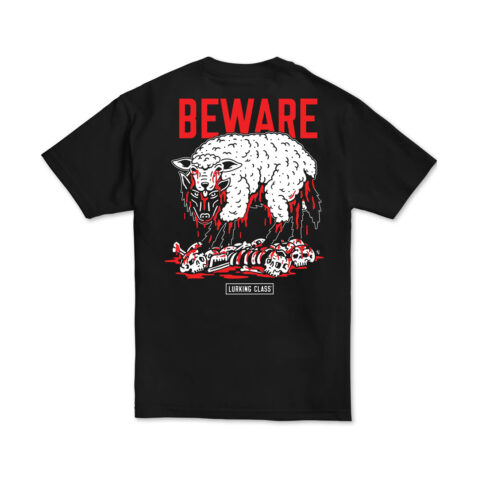 Lurking Class Beware 2 Short Sleeve T-Shirt Black Back
