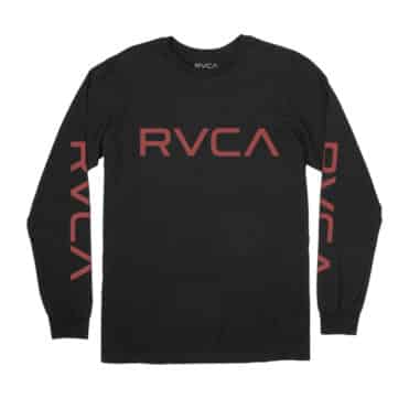 RVCA Big RVCA Long Sleeve T-Shirt Black Baked Apple