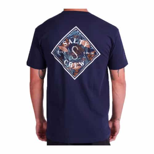 Salty Crew Tippet Tackle Short Sleeve T-Shirt Navy Back