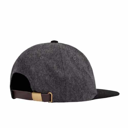 The Hundreds Rich Wool Strapback Hat Grey Back