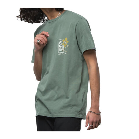 Vans Trippy Grin Floral Short Sleeve T-Shirt Duck Green