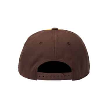 Brixton Crest C MP Snapback Hat Bright Gold Desert Palm