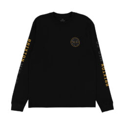 Brixton Crest Long Sleeve STT T-Shirt Black