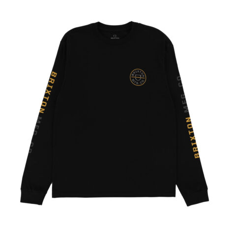 Brixton Crest Long Sleeve STT T-Shirt Black