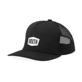 Brixton Thornton x C MP Trucker Snapback Hat Black Black