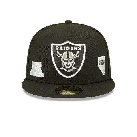 New Era 59Fifty Las Vegas Raiders Identity Fitted Hat Black Front