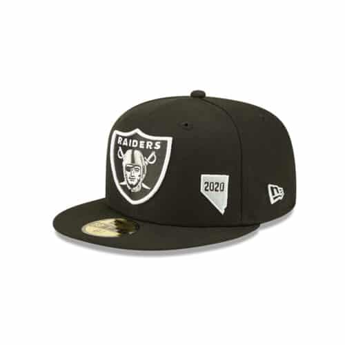 New Era 59Fifty Las Vegas Raiders Identity Fitted Hat Black Left Front
