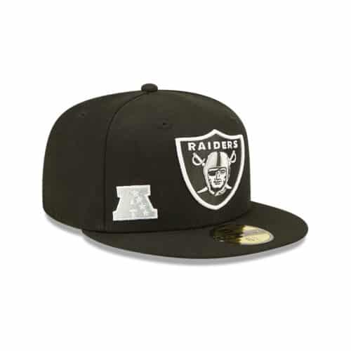 New Era 59Fifty Las Vegas Raiders Identity Fitted Hat Black Right Front