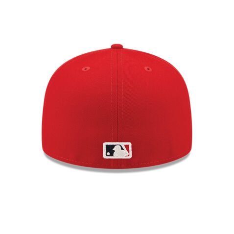 New Era 59Fifty Los Angeles Angels Identity Fitted Hat Red Back