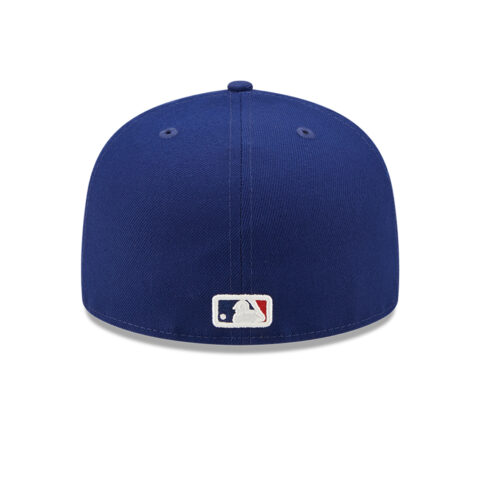 New Era 59Fifty Los Angeles Dodgers Identity Fitted Hat Dark Royal Back