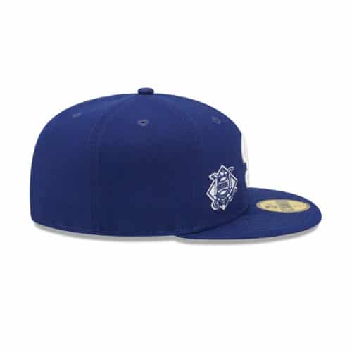 New Era 59Fifty Los Angeles Dodgers Identity Fitted Hat Dark Royal RIght