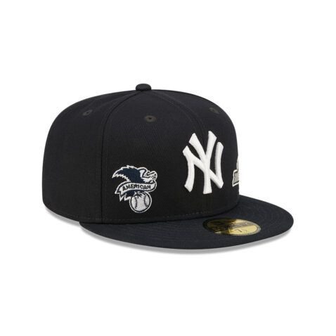 New Era 59Fifty New York Yankees Identity Fitted Hat Dark Navy Right Front