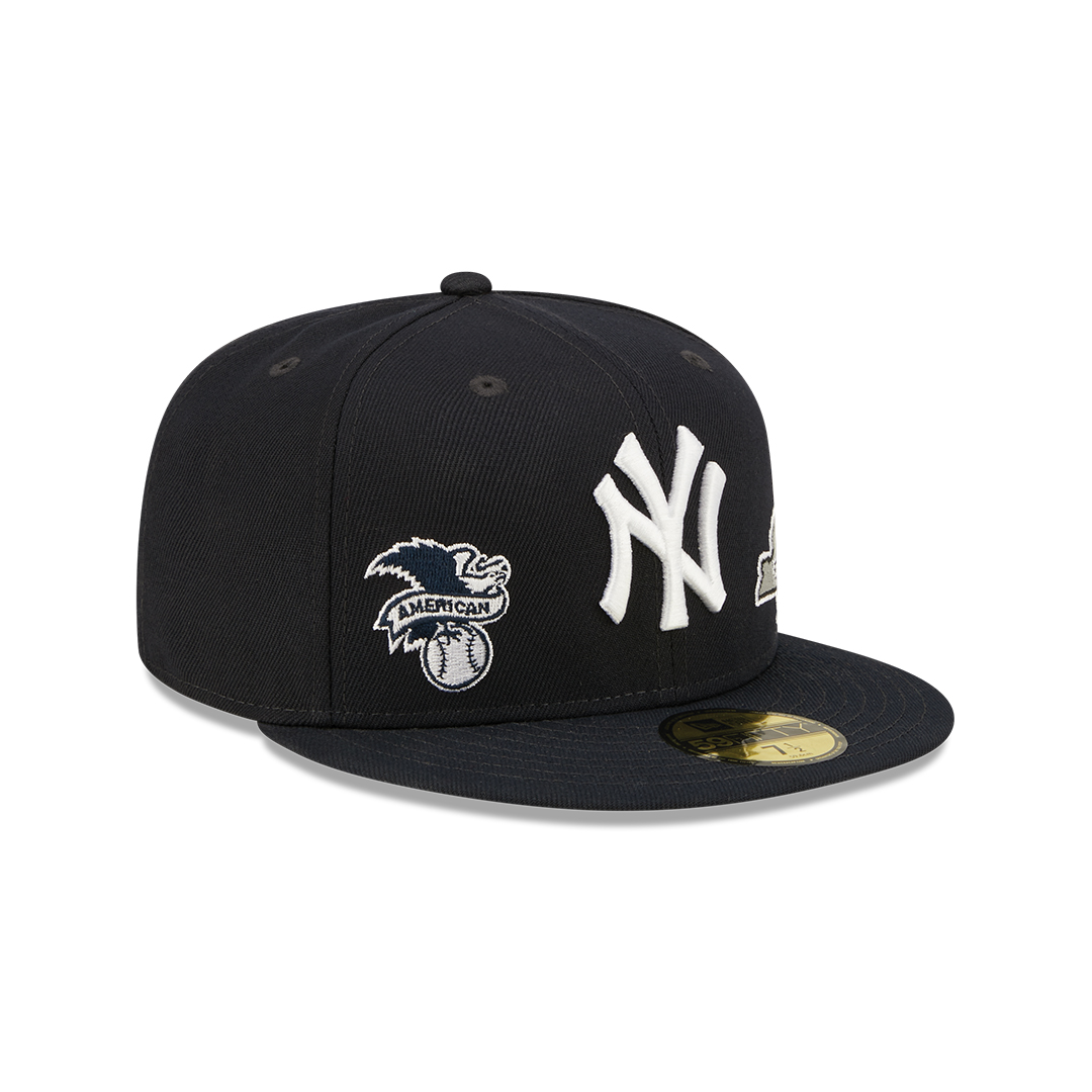 New Era 59Fifty New York Yankees Identity Fitted Hat Dark Navy