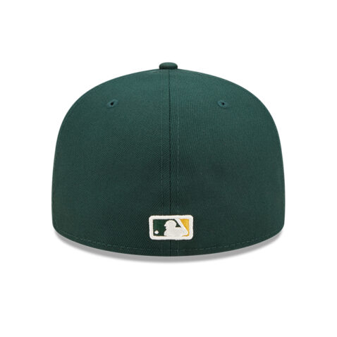 New Era 59Fifty Oakland Athletics Watercolor Floral Fitted Hat Dark Green Back