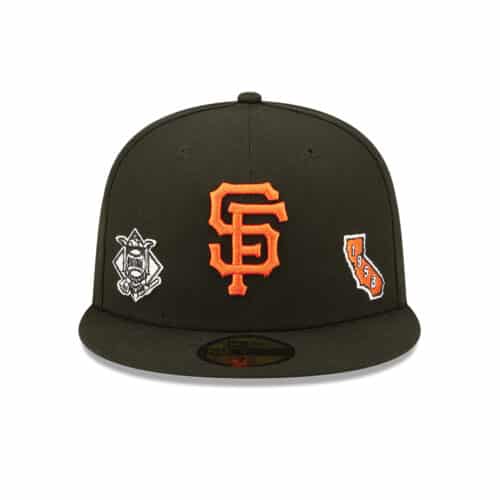 New Era 59Fifty San Francisco Giants Identity Fitted Hat Black Front