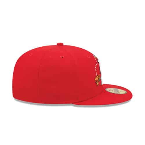 New Era 59Fifty St. Louis Cardinals Watercolor Floral Fitted Hat Red Right