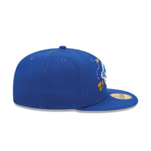 New Era 59Fifty Toronto Blue Jays Watercolor Floral Fitted Hat Royal Blue
