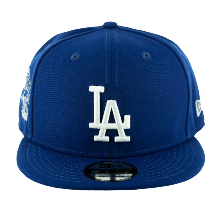 New Era 9Fifty Los Angeles Dodgers Fish Graphic Snapback Hat Dark Royal Blue Front New Era 9Fifty Los Angeles Dodgers Fish Graphic Snapback Hat Dark Royal Blue Front
