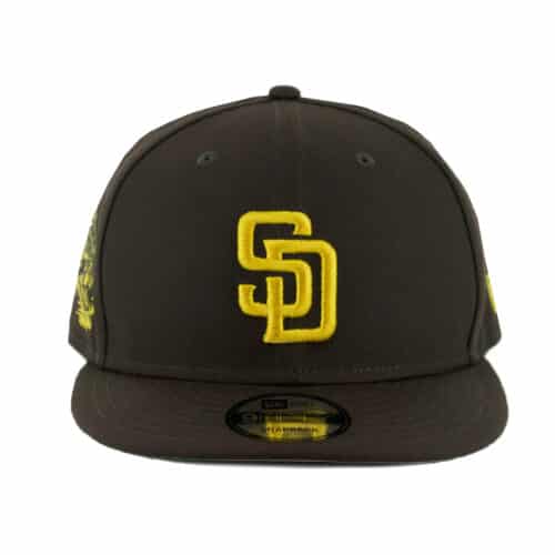 New Era 9Fifty San Diego Padres Team Graphic Snapback Hat Burnt Wood Brown