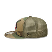 New Era 9Fifty San Francisco 49ers Camo Trucker Snapback Hat Camo Left
