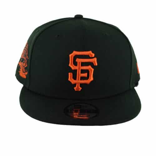 New Era 9Fifty San Francisco Giants Fish Graphic Snapback Hat Black Front