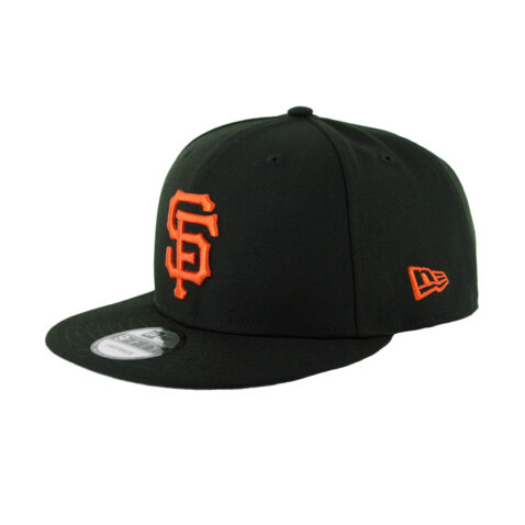 New Era 9Fifty San Francisco Giants Fish Graphic Snapback Hat Black Left Front