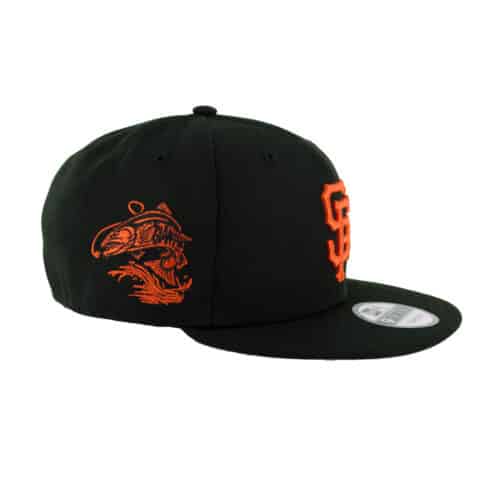New Era 9Fifty San Francisco Giants Fish Graphic Snapback Hat Black Right Front