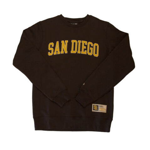 New Era San Diego Padres City Arch Crewneck Burnt Wood Brown