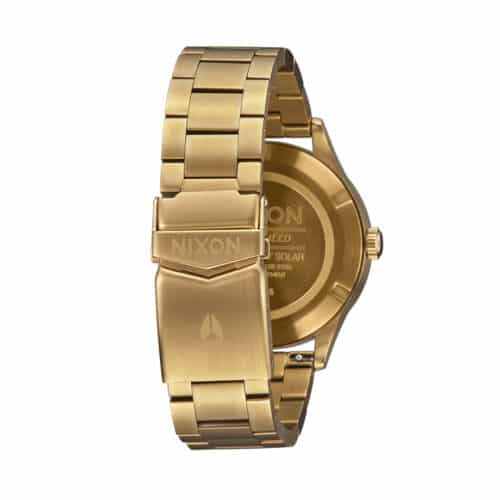 Nixon Sentry Solar Stainless Steel Watch All Gold-Black 4