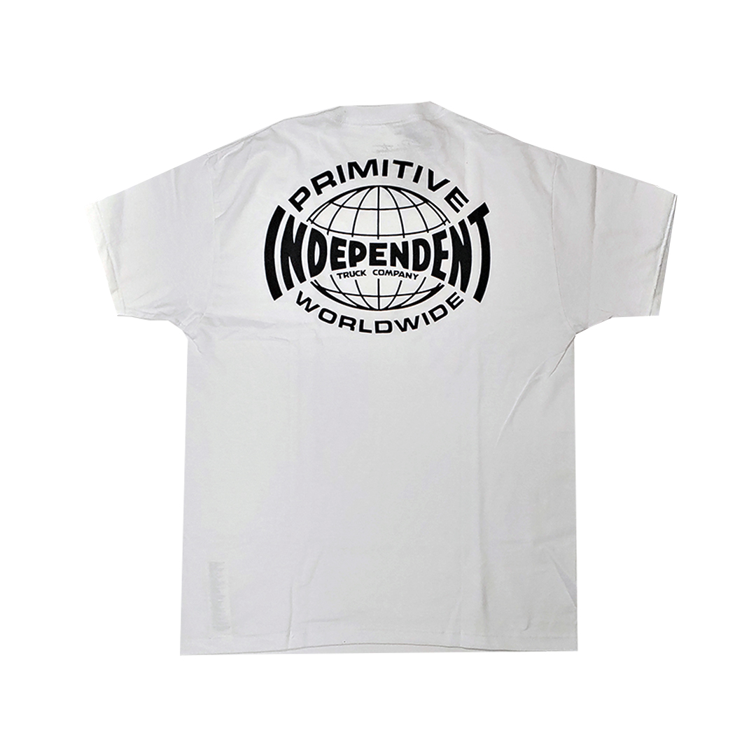 Primitive x Independent Global Short Sleeve T-Shirt White
