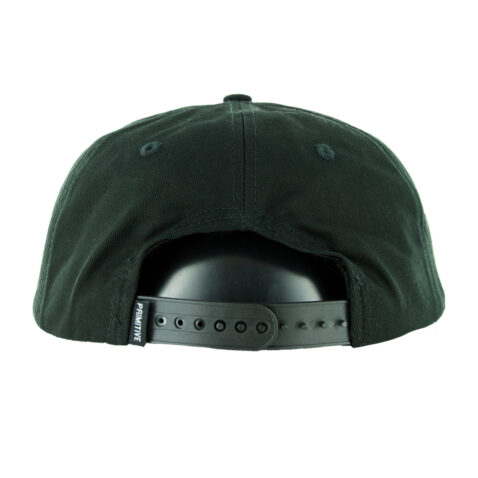 Primitive Global Snapback Hat Black Back