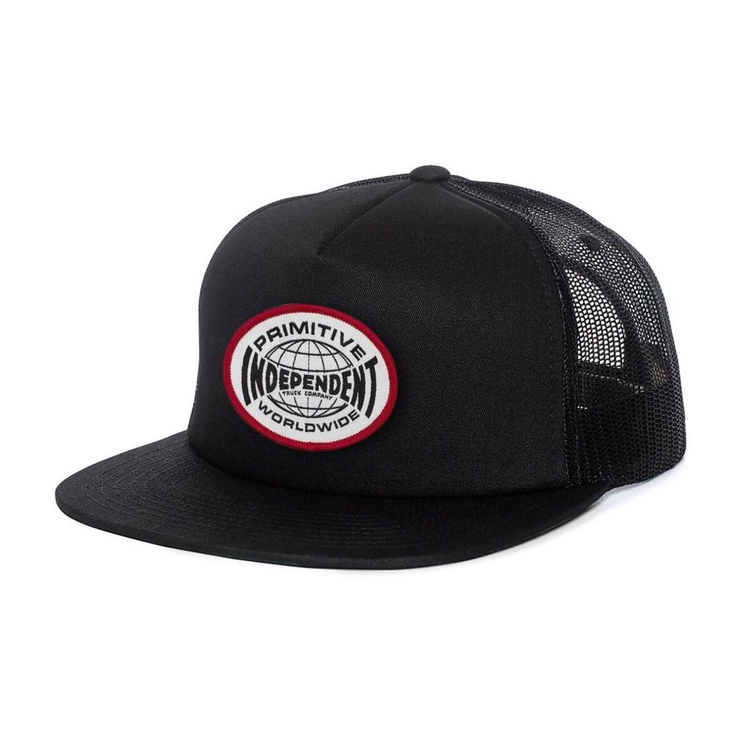 Primitive x Independent Global Trucker Snapback Hat Black