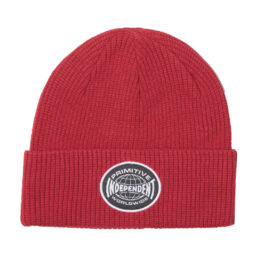 Primitive x Independent Global Waffle Beanie Red