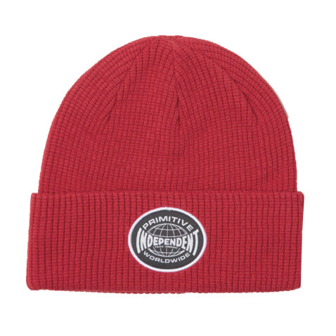 Primitive Global Waffle Beanie Red