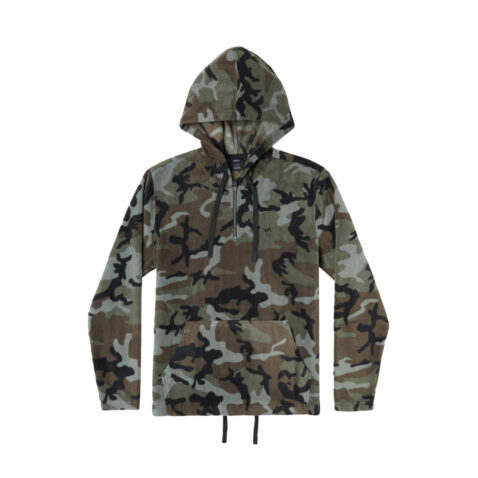 RVCA Yukon Quarter Zip Pullover Camo