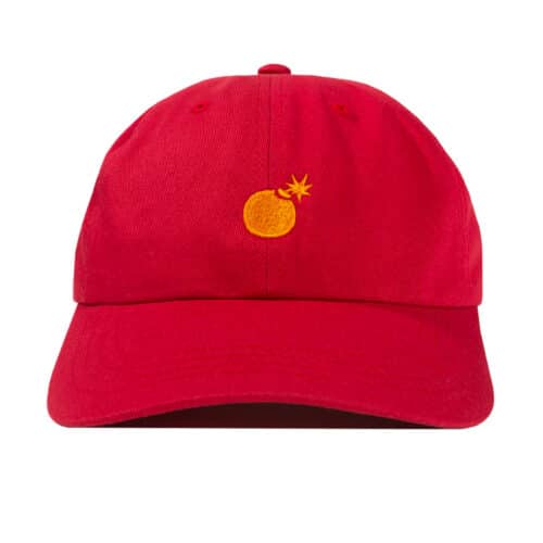 The Hundreds Solid Bomb Dad Hat Burgundy Front