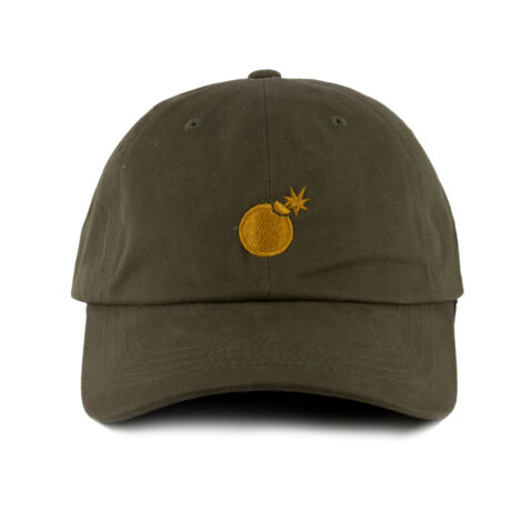 The Hundreds Solid Bomb Dad Hat Olive Front