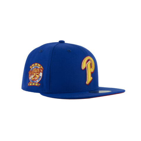 New Era x Billion Creation x Rally Caps 59Fifty San Diego Padres PHILIPPINES P Logo Blue Gold Fitted Hat 1