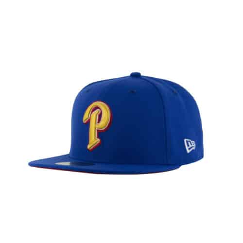 New Era x Billion Creation x Rally Caps 59Fifty San Diego Padres PHILIPPINES P Logo Blue Gold Fitted Hat 3