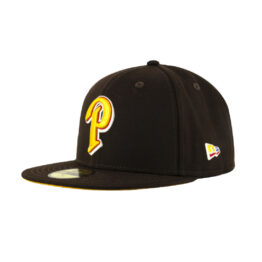 New Era x Billion Creation x Rally Caps 59Fifty San Diego Padres PHILIPPINES P Logo Fitted Hat Burnt Wood Brown Gold