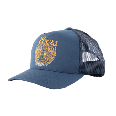 Brixton x Coors Rocky MP Mesh Snapback Hat Navy Navy 1