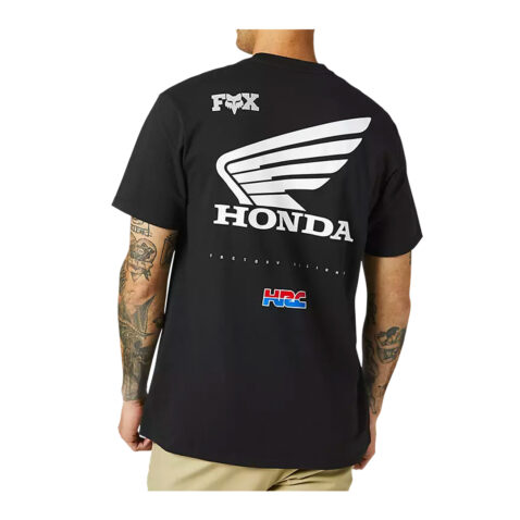 FOX Honda Wing Short Sleeve T-Shirt Black
