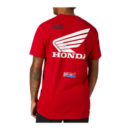 FOX Honda Wing Short Sleeve T-Shirt Flame Red