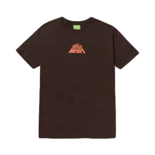 HUF City Short Sleeve T-Shirt Chocolate Front