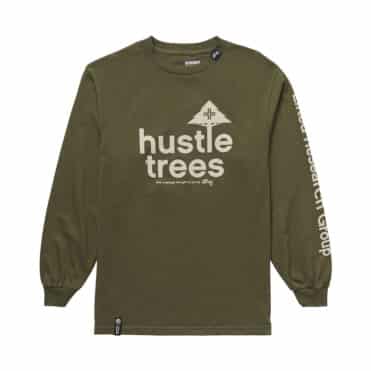 LRG Hustle Trees Research Long Sleeve T-Shirt Military Green