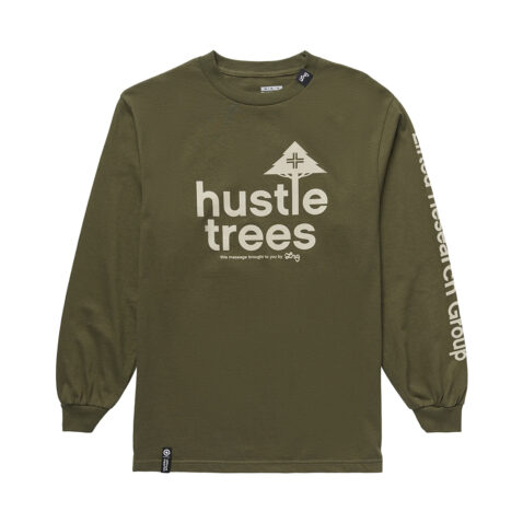 LRG Hustle Trees Research Long Sleeve T-Shirt Military Green LRG Hustle Trees Research Long Sleeve T-Shirt Military Green